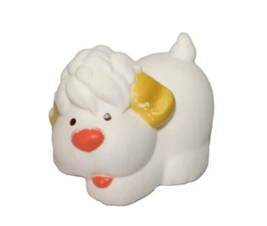 Strawberry Shortcake Lem & Ada's Pet Sugar Woofer White Dog Soft Plastic 1983 - Bild 1 von 4