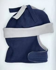 Baby Boys Fleece Pilot Cap Hat Size 12-24M Lined Warm Snug Navy Blue Winter - Picture 1 of 5