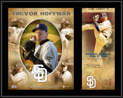 Trevor Hoffman San Diego Padres 12" x 15" Hall of Fame Career Cover