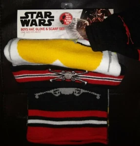 Star Wars 🛸 Conjunto de sombrero, guantes y bufanda de 3 piezas-niños - Imagen 1 de 3