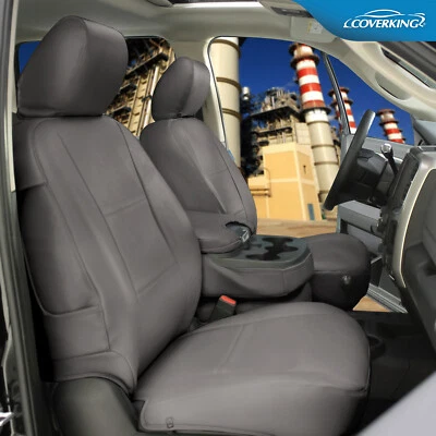 Fundas de asiento a medida Coverking Rhinohide/cuero sintético para Chrysler 300 Foto 1 de 4