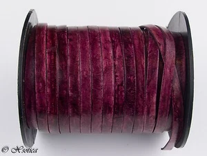 Xsotica® Genuine Flat Leather Cord - 5mm x 1mm - Picture 1 of 21