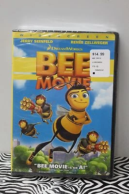 BEE MOVIE DVD Animated Comedy Jerry Seinfeld Renee Zellweger Cartoon WS 2008 NEW - Image 1 of 2