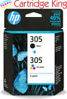 Hp 305 Std 2-pack Black/tri-colour Ink Pack For Envy Pro 6432