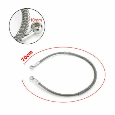 70cm/28" Motorcycle Brake Oil Hose Line Banjo Fitting Swivel End #3 Foto 1 de 4