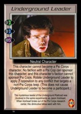 Underground Leader-psi-corps-Babylon 5 CCG TCG