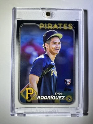 2024 Topps Series 1 ENDY RODRIGUEZ Pirates #3 Golden Mirror Variation SSP MINT ! - Image 1 of 4