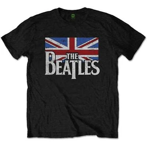 The Beatles Kids T-Shirt: Dop T Logo & Vintage Flag - Picture 1 of 4