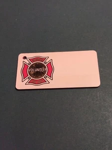 Vintage Volunteer Fire Department Keychain Decoration - Imagen 1 de 3