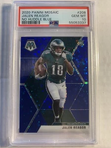 2020 Mosaic Jalen Reagor ROOKIE Blue Disco /75 PSA 10 !*Population 2*! Eagles - Picture 1 of 5