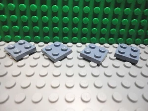 Lego 4 Sand Blue 2x2 base plate NEW - Picture 1 of 1