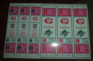 Boletos de los Cincinnati Reds 1987 Serie Mundial y NLCS Riverfront Stadium - Imagen 1 de 2