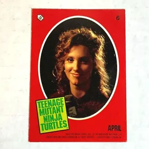 #6 Aprile - Carte collezionabili TMNT TOPPS 1990 Tartarughe Ninja Teenage Mutant Ninja - Foto 1 di 2