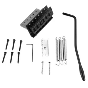 Guitar Fixing Bridge Set for      ST Electric Guitar - Black - Picture 1 of 8