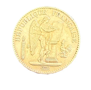 France 1878 A Gold 20 Francs Circulated Angel - Picture 1 of 2