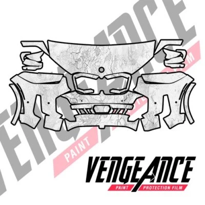 Sujetador transparente película de protección de pintura precortada frontal BMW X5 M-Sport 2025 PPF Foto 1 de 4