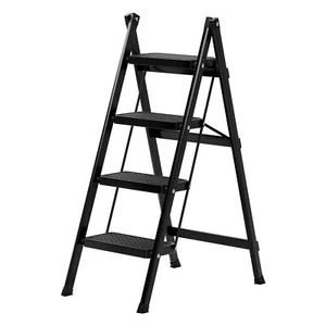Steel Folding 4-Step Stool Ladder Adults 330 Lbs Load Bearing for Home or RV - Picture 1 of 9