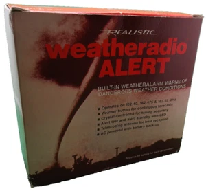 Realistic Weatheradio weather radio alert 12-140 Tandy Radio Shack still in box - Picture 1 of 4