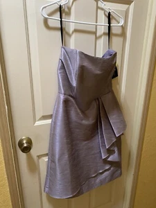 Strapless Or Spaghetti Straps alfred sung dress Size 10 Light Lilac NWT Prom - Picture 1 of 10