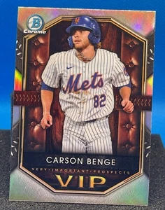 2025 Bowman Baseball CARSON BENGE VIP Insert Card #VIP-17 New York Mets - Picture 1 of 1