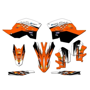 2008-2010 XCF VELOCITY Orange Senge Graphics Kit Compatible with KTM - Picture 1 of 10