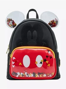 NWT Loungefly Disney Mickey Mouse Confetti Ears Mini Backpack! - Picture 1 of 4
