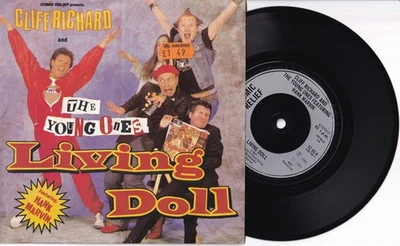 CLIFF RICHARD AND THE YOUNG ONES: Living Doll - 7" VINYL: EXCELLENT - Image 1 of 4