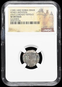 ITALY, Venice. Lorenzo Tiepolo, 1268-1275, Grosso, Serbian imitation, NGC XF - Picture 1 of 2
