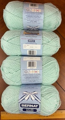 BERNAT ICE CHRISTMAS YarnLot#122 *4-100 gram Skein Acrylic/Metallic SPARKLE AQUA - Image 1 of 3