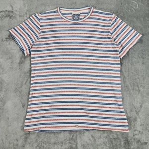 Jungmaven Shirt Mens Large White Red Blue Stripe Hemp Organic Cotton Tee USA - Picture 1 of 11