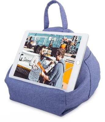 Moko Tablet Cellphone Pillow Stand Denim Blue - Image 1 of 4