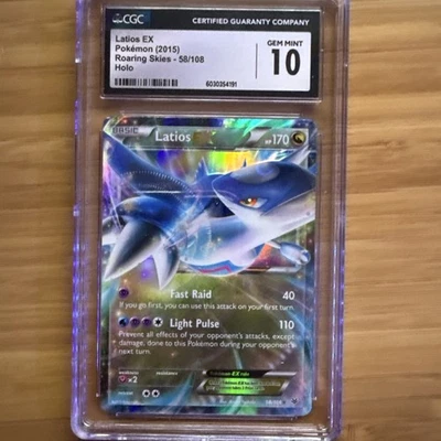 Pokémon TCG Latios EX Full Art Ultra Rare Card 58 Roaring Skies CGC 10 - Image 1 of 2