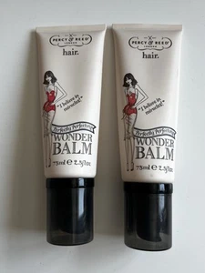 2 x Percy & Reed Perfectly Perfecting Wonder Balm Large Size 75ml Hair Primer - Picture 1 of 4