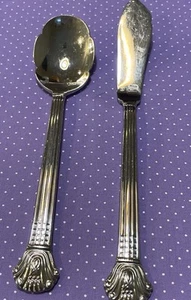 Retroneu Avignon Vendome 18/10 Stainless Korea Butter Knife Sugar Shell Spoon - Picture 1 of 4