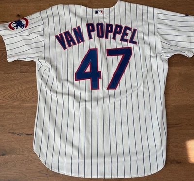 Todd Van Poppel Game Used Jersey Cubs MLB bas Baseball Game Worn - Image 1 of 4