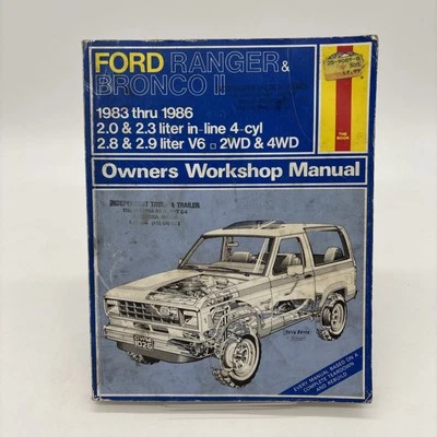 Ford Ranger & Bronco II 1983-1986 Repair Manual 2WD and 4WD Haynes 1026 - Image 1 of 2
