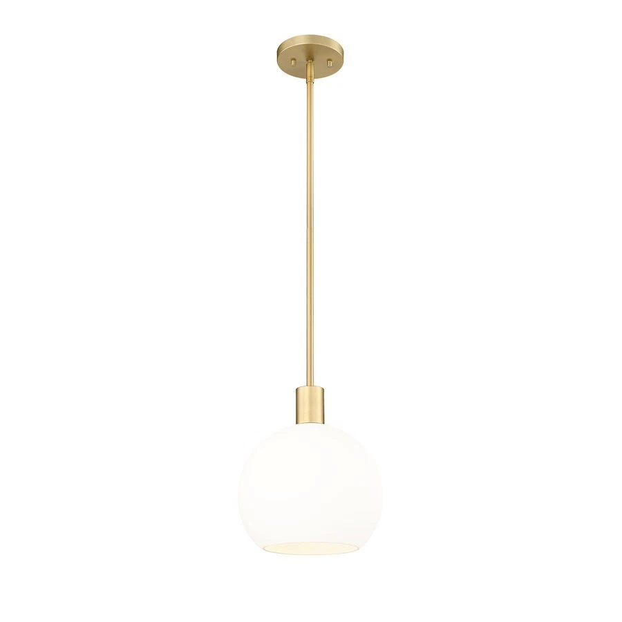 Colgante Z-Lite Margo 1 Luz 11", Latón Antiguo/Blanco - 7500P10-OBR Foto 1 de 1