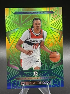 2024-25 Panini Obsidian Kyshawn George #143 Caldera Rookie SSP - Wizards - Imagen 1 de 2