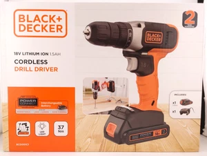 Black+Decker 18V Akku-Bohrschrauber, 37Nm maximales Drehmoment - Neu - Bild 1 von 2