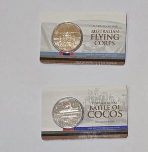 AUSTRALIA Set of 6 CARDED COINS - Picture 1 of 4