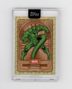2025 Topps Marvel Mint Scorpion Base #42 Chrome Superfractor Parallel #d 1/1 - Picture 1 of 2