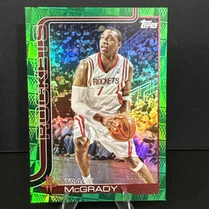 2025-26 Topps NBA Green Tip Off Foilboard SP Tracy McGrady Rockets/99 Tarjeta #263 - Imagen 1 de 3