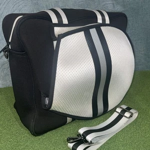 Haute Shore Billie City Tennis / Pickleball Bag black & Cream RET. $124 EUC - Picture 1 of 13