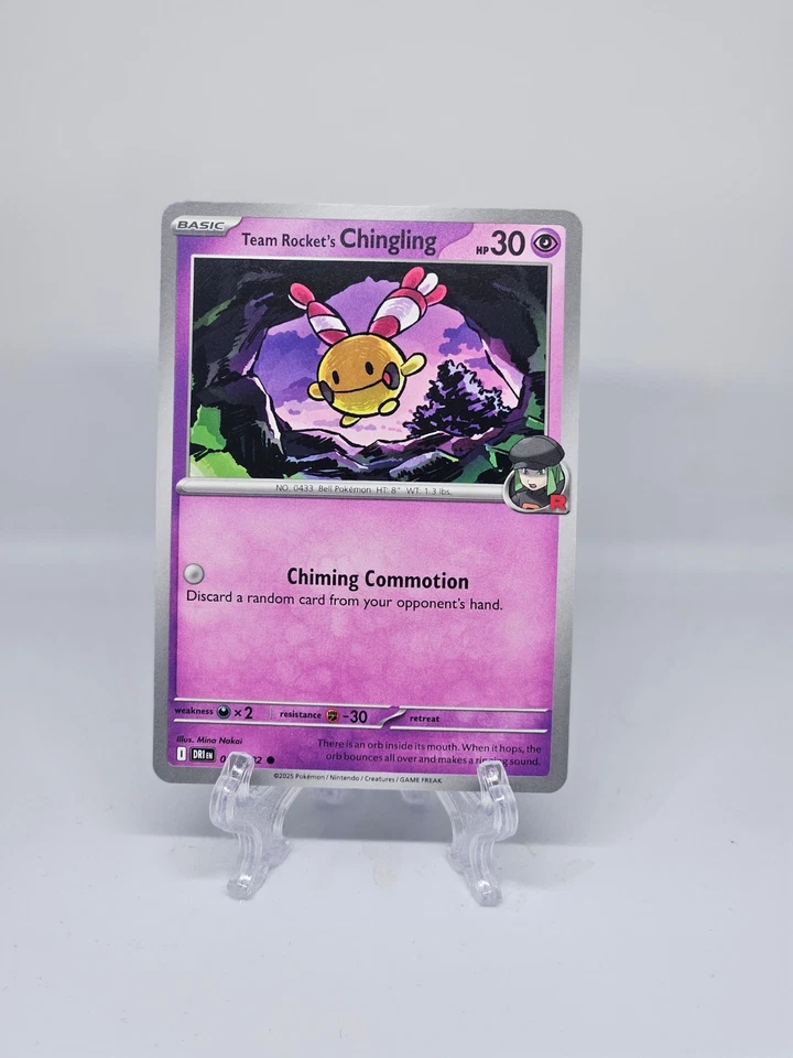 085/182 TEAM ROCKET'S CHINGLING | COMMON | DESTINED RIVALS POKEMON CARD - Image 1 of 1