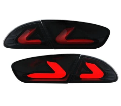 LED RÜCKLEUCHTEN FÜR SEAT LEON 1P1 1PA 09-12 SCHWARZ HECKLEUCHTEN RÜCKLICHTER - Bild 1 von 4