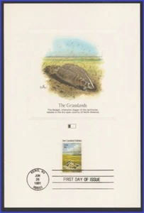 USA4 #1922 U/A FLEETWOOD PROOFCARD FDC Badger - Bild 1 von 1