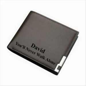 Mens Personalised Wallet You'll Never Walk Alone Liverpool FC Football Fans Gift - Picture 1 of 5