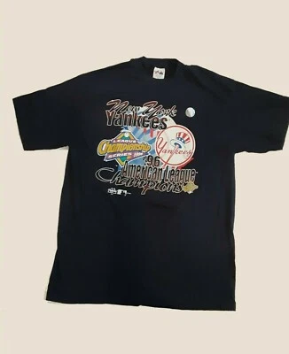 Camiseta DE COLECCIÓN 1996 NEW YORK YANKEES Campeones de la Liga Americana ALCS (XL) Foto 1 de 4