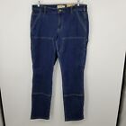 Nwt Carhartt Rugged Flex Straight Fit Double Front Denim Jeans Size 16 Tall