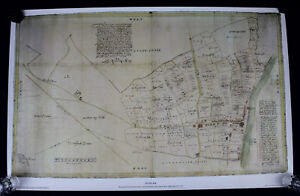 Putney Map 1636. Vintage 1980 Repro Print/Poster Nicholas Lane 81x53cm. Unused
